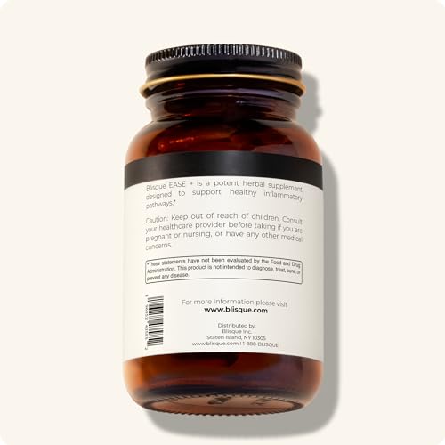 Blisque EASE rosemary leaf shot signals aromatic, wellness-forward formula.