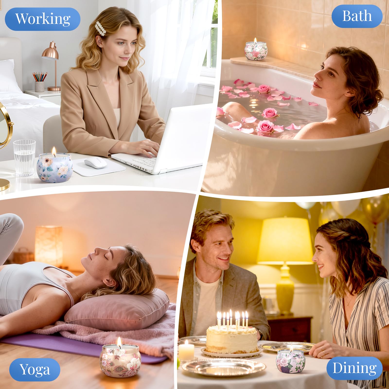 BlissfulOasis initial burn tip helps full fragrance release.