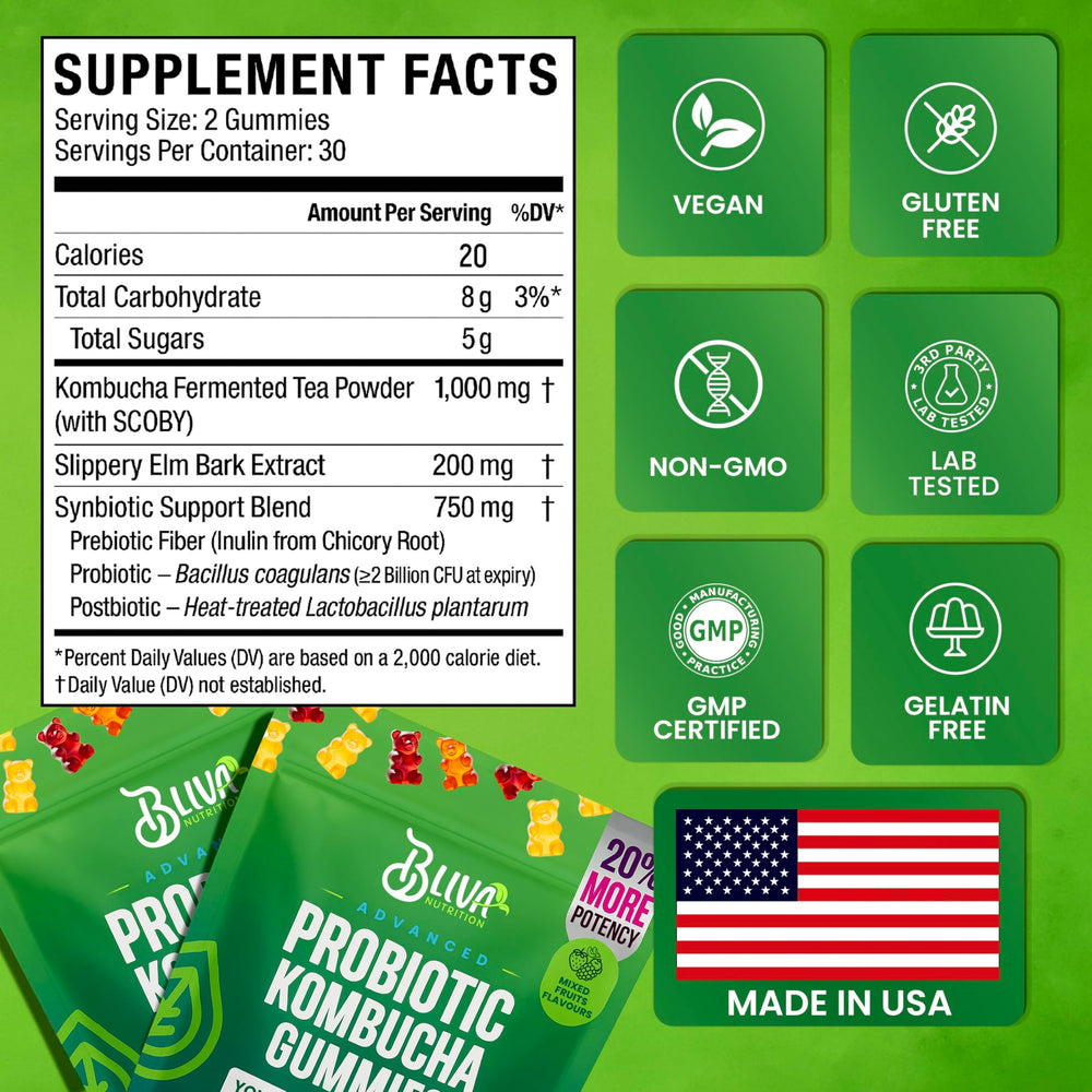 BLIVA Nutrition 60-count packaging emphasizing value and daily support