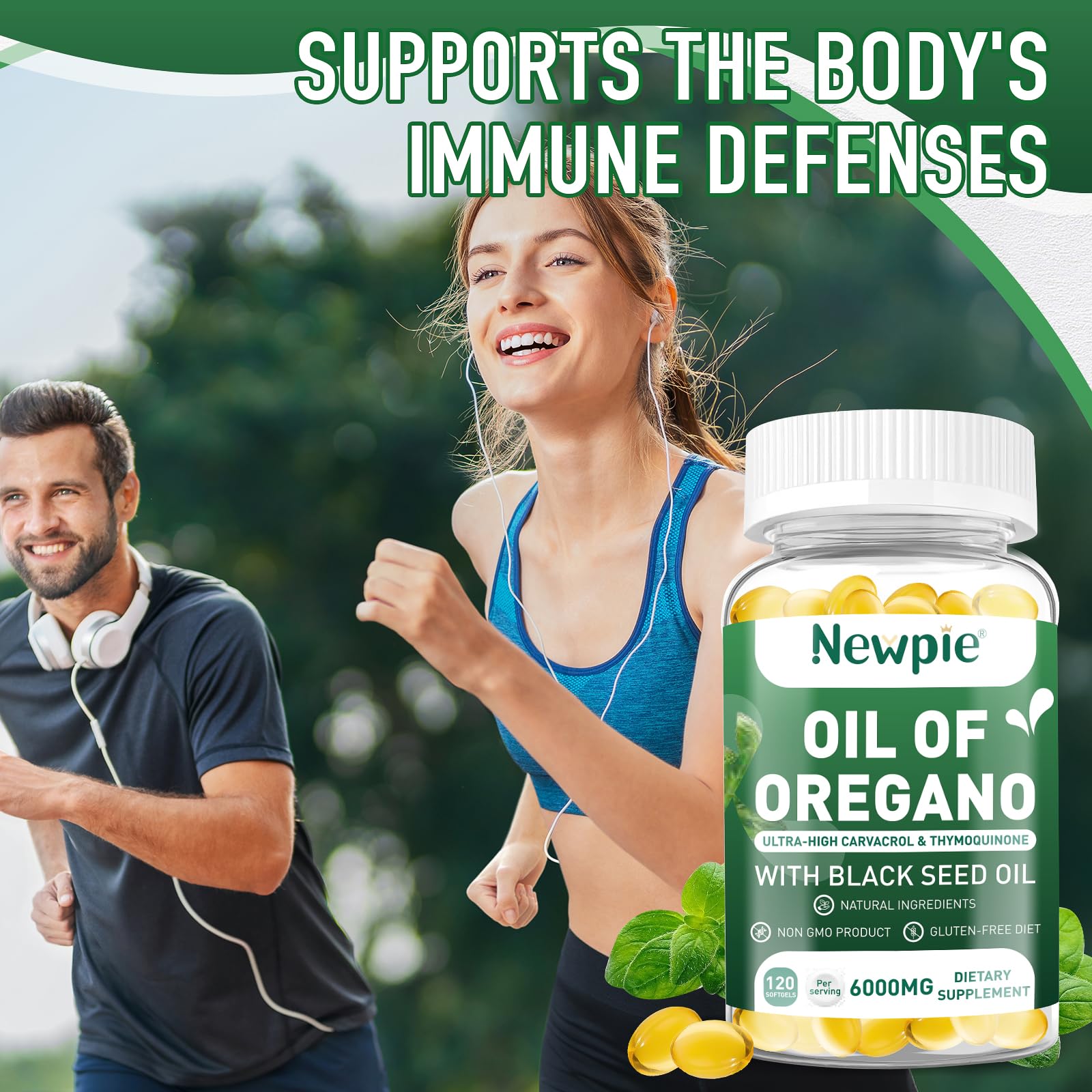 Blltzzz Newpie softgels close-up suitable for everyday wellness.