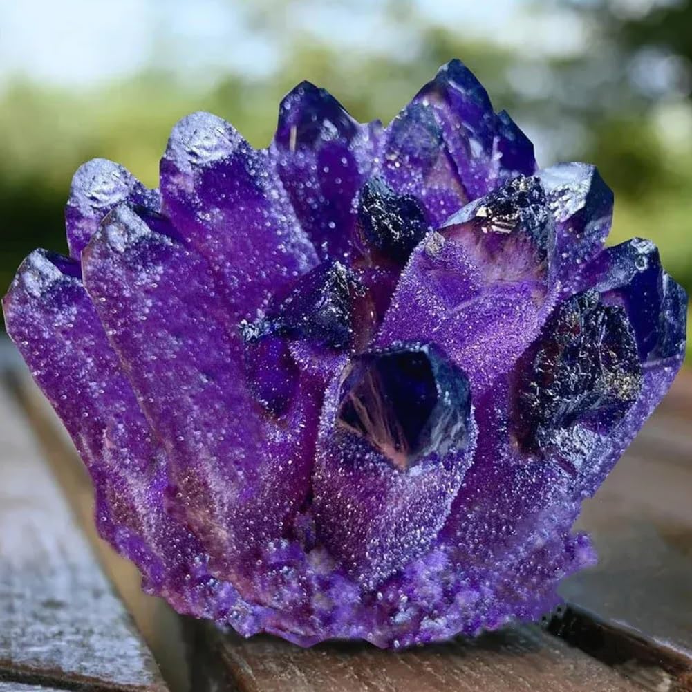 BLOCKv amethyst geode cave showcased for decorative tranquility