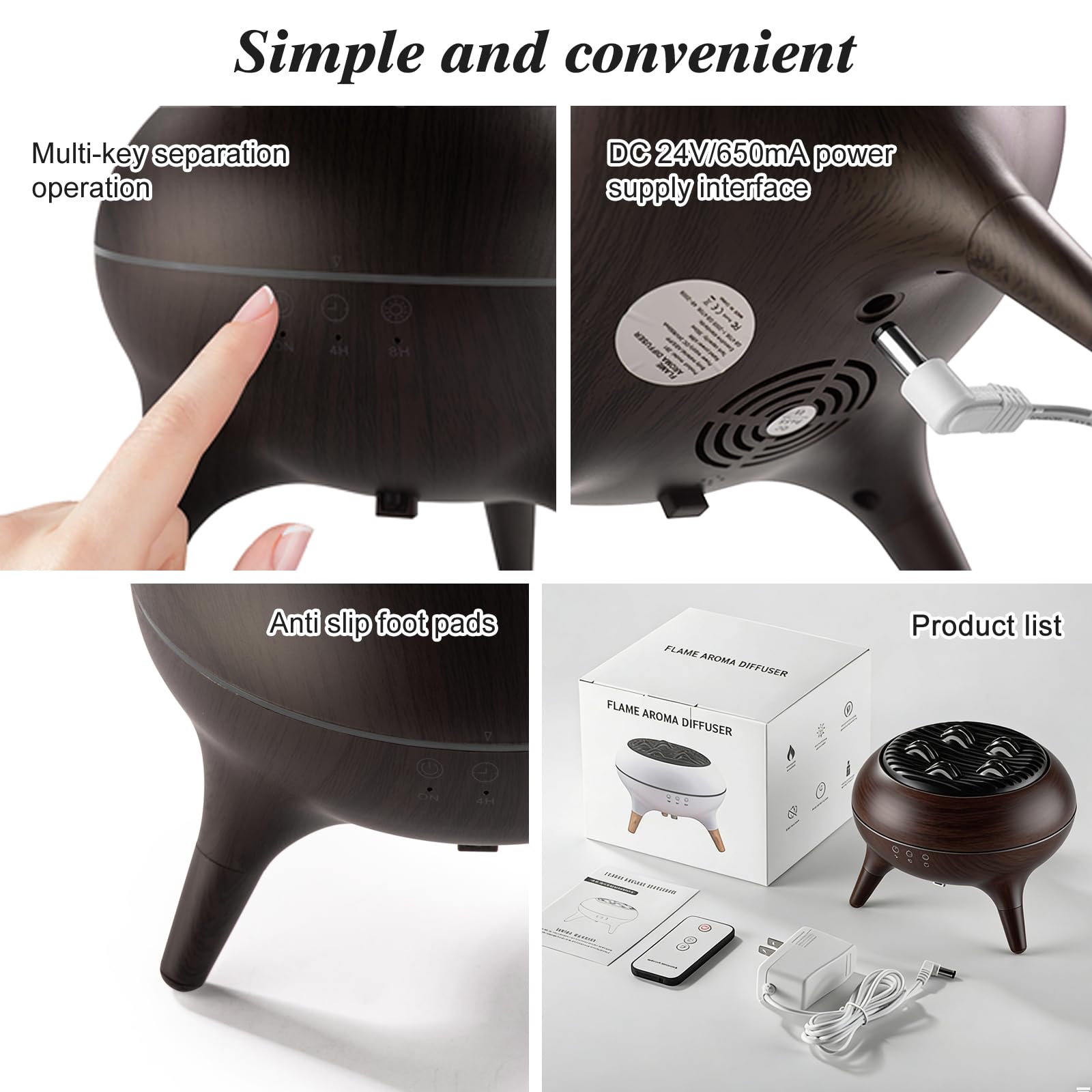 BLOIMP incense-inspired design diffuser brown adds decorative focal point