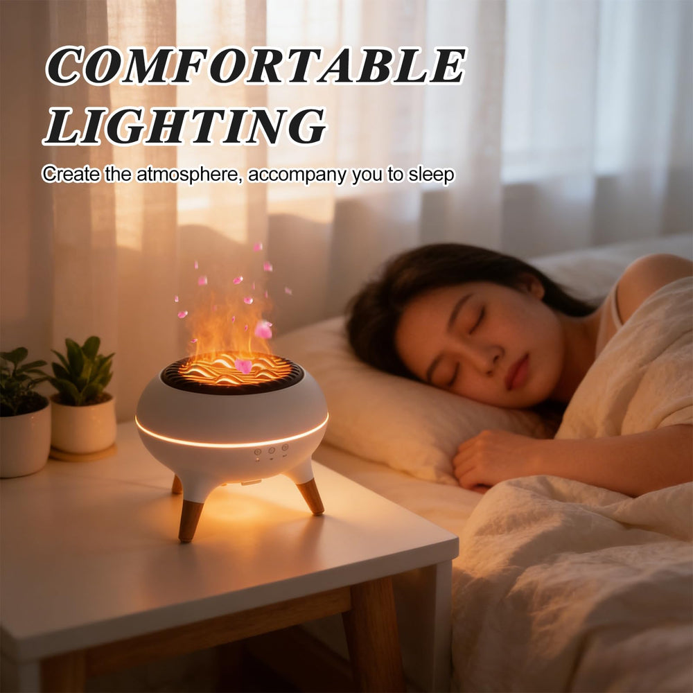 BLOIMP diffuser seven-color lights create ambiance while delivering continuous humidification.