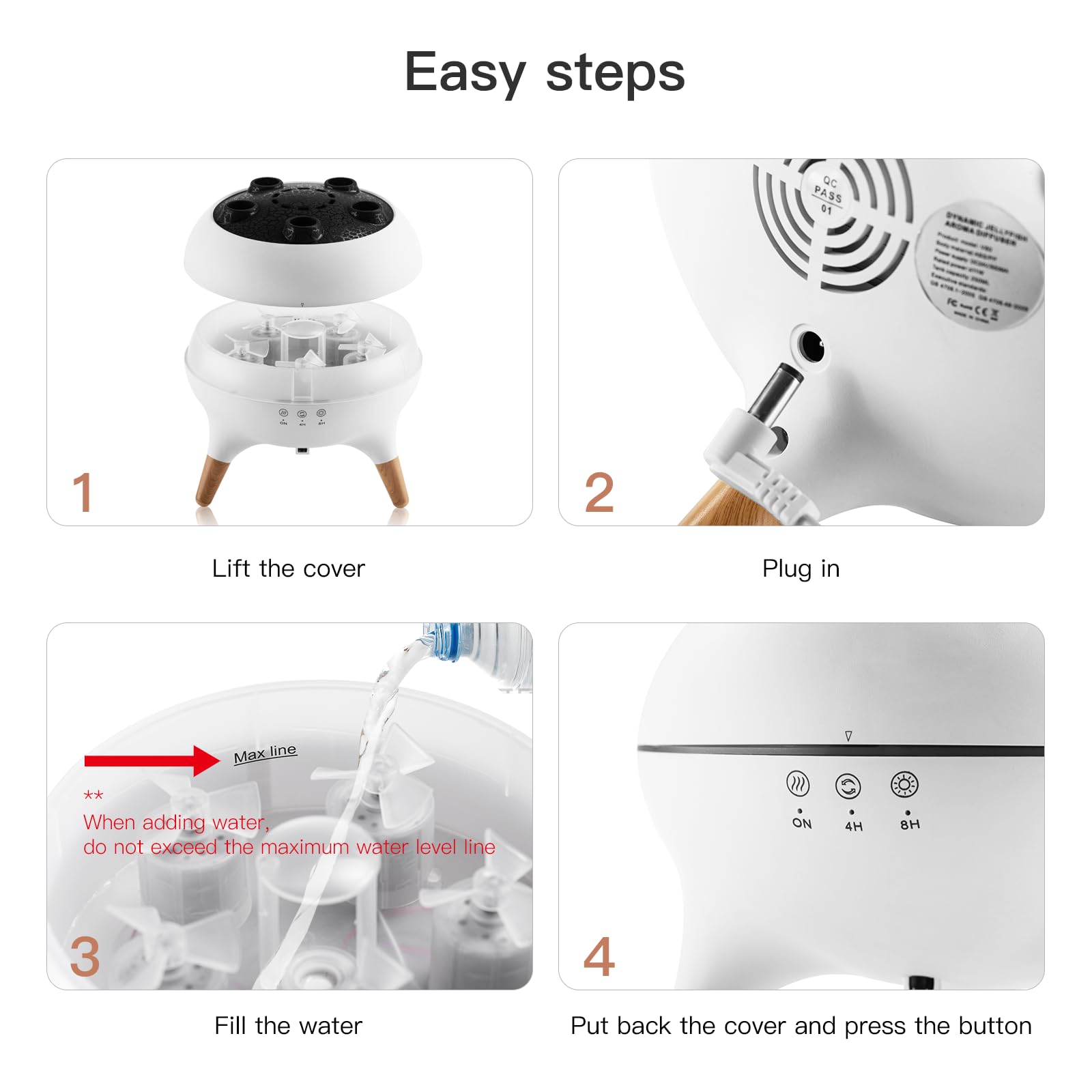 BLOIMP sleek white diffuser blends modern decor with calm vibes