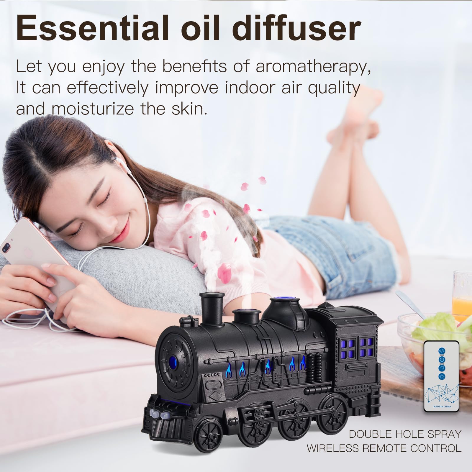BLOIMP Train Diffuser auto shut-off feature illustrated for safety.
