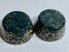 Close-up of Bloodstone Tower Buster crystal detail with natural inclusions.