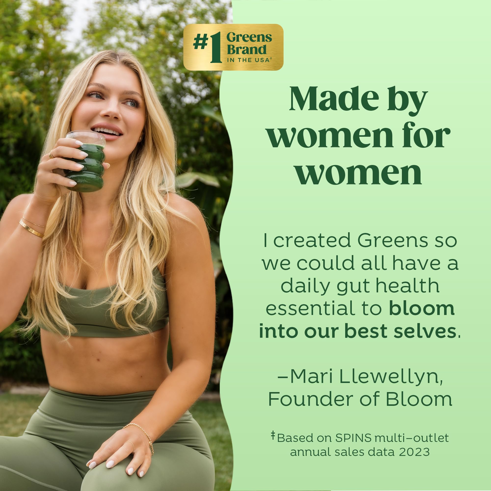 Bloom Nutrition apple-cider-flavor tumbler offering tasty wellness on the go.