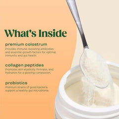 Shake prepared with Bloom Nutrition powder in glass for quick convenience