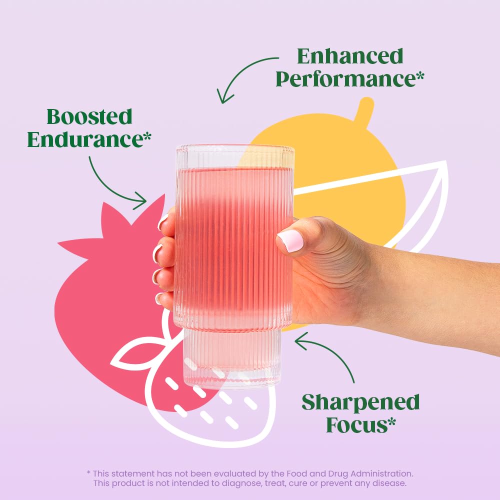 Bloom Nutrition green tea extract highlights natural caffeine for steady focus.