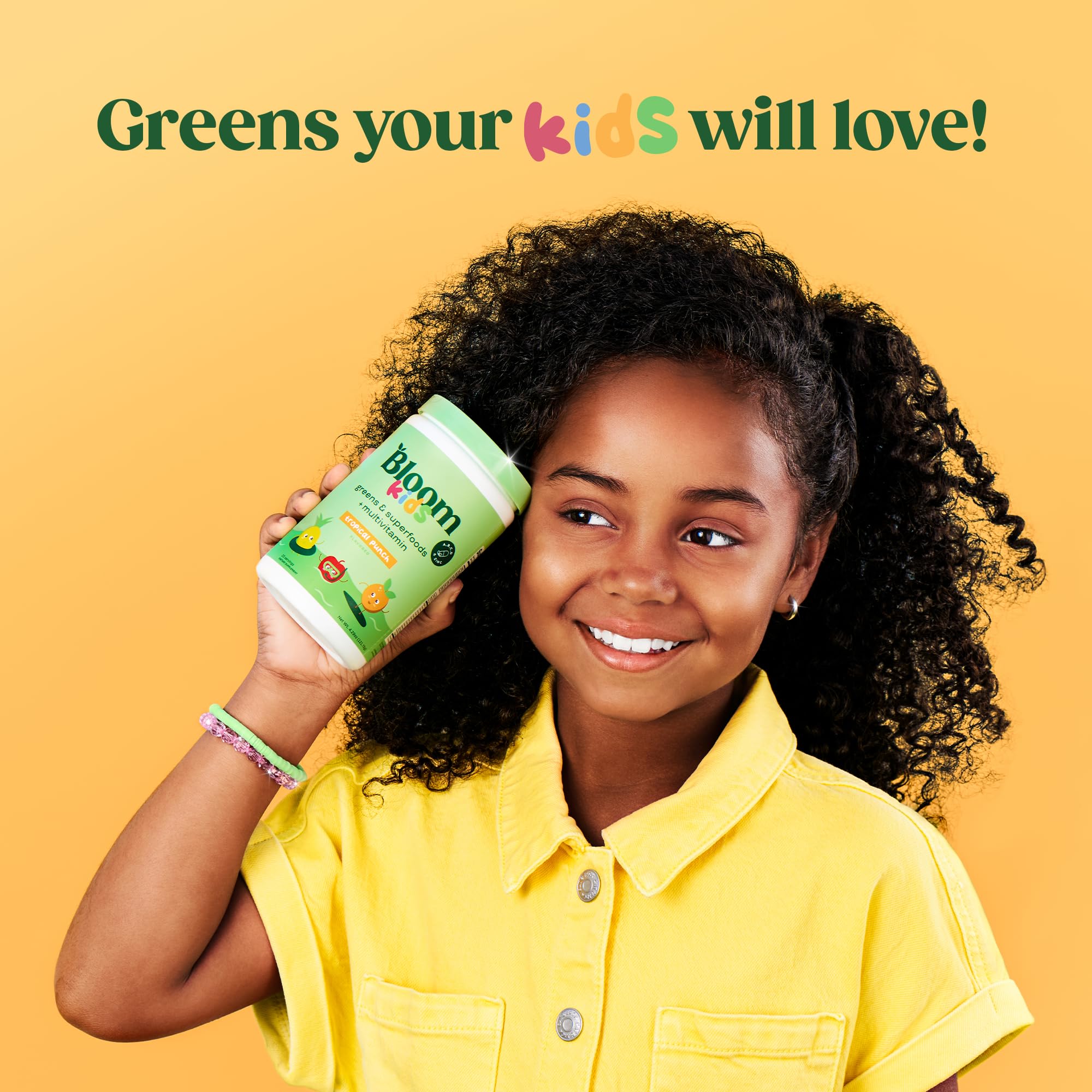 Bloom Nutrition blends chlorella and beet root for vibrant greens boost.