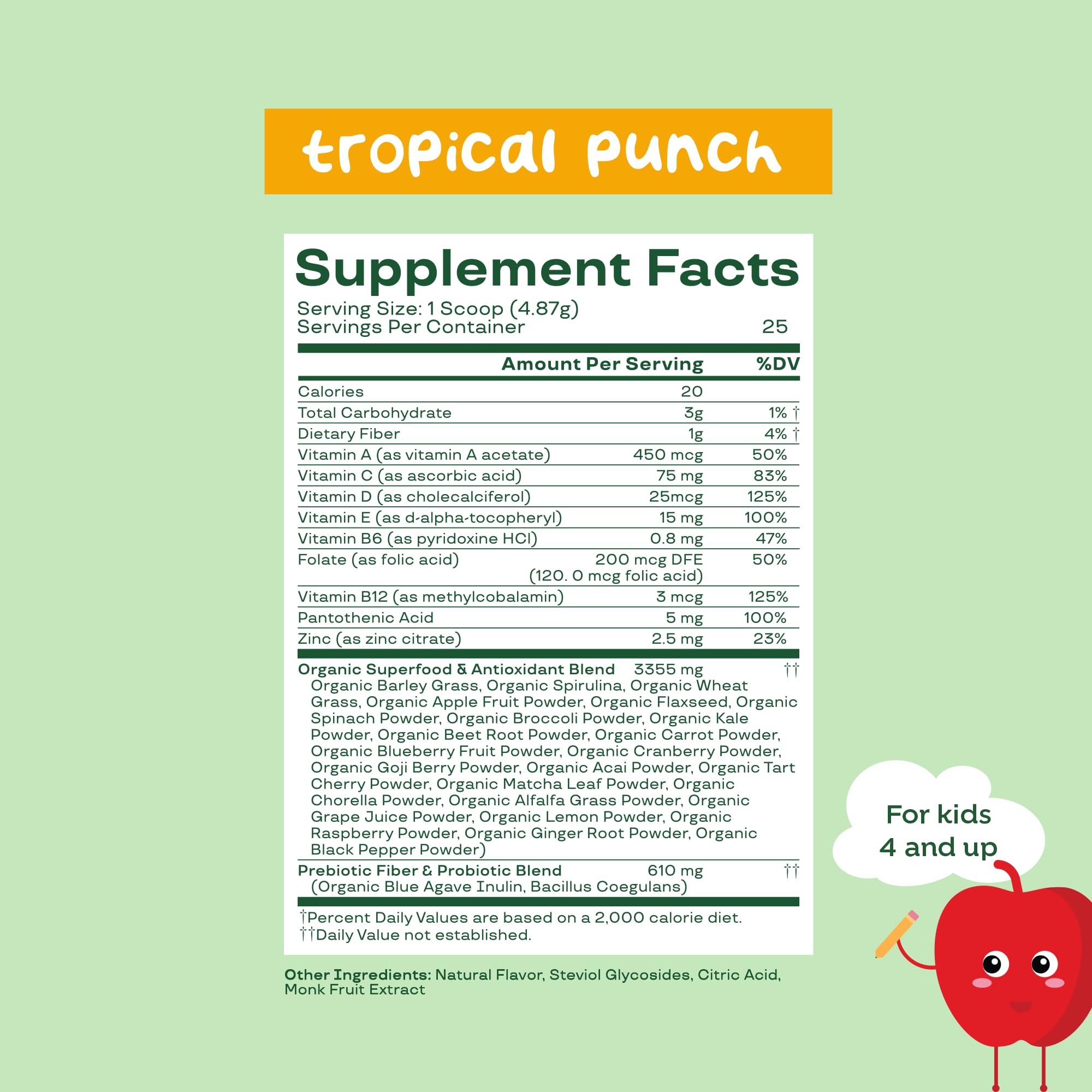 Probiotics and enzymes support gentle digestion in kids during snack time.