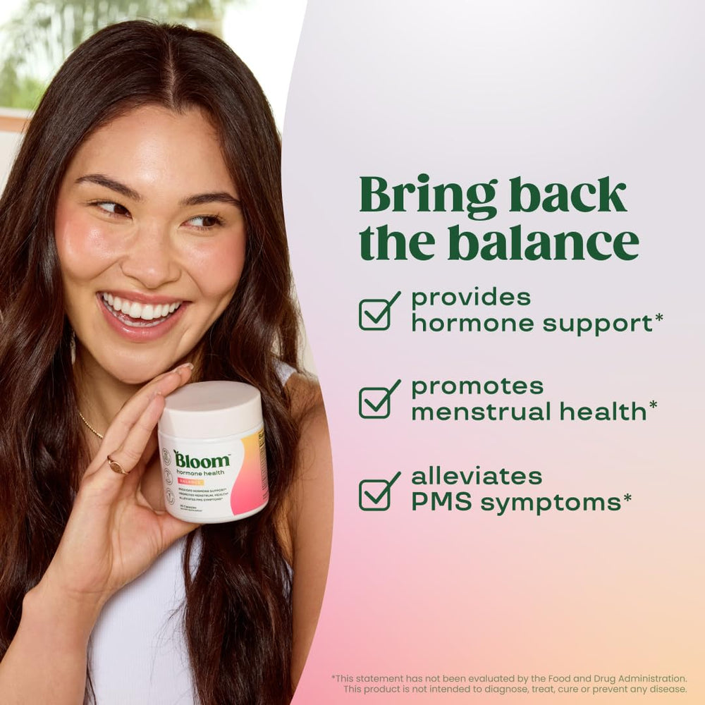Bloom Nutrition capsules on label for daily dosing