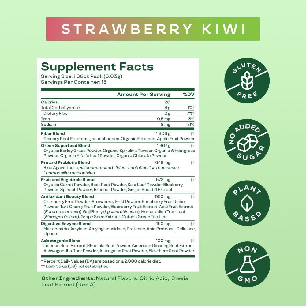 Bloom Nutrition spirulina-chlorella superfoods image promoting sustained energy with daily greens