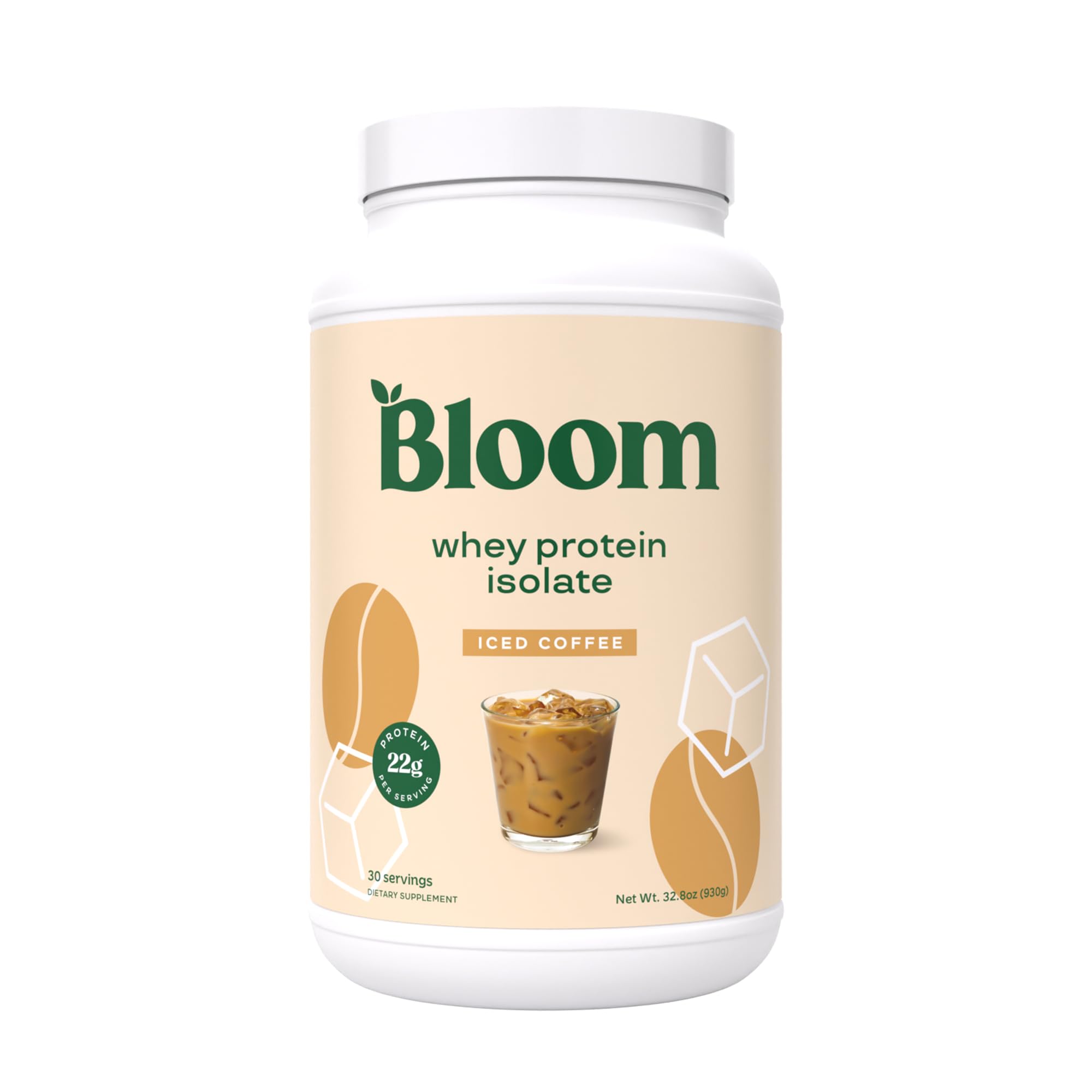 Bloom Nutrition Whey Isolate Iced Coffee powder for post-workout refreshment.