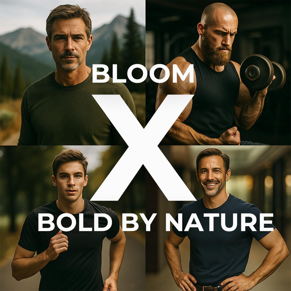 Bloomeo adrenal and bone marrow capsules representing comprehensive ancestral nutrition.