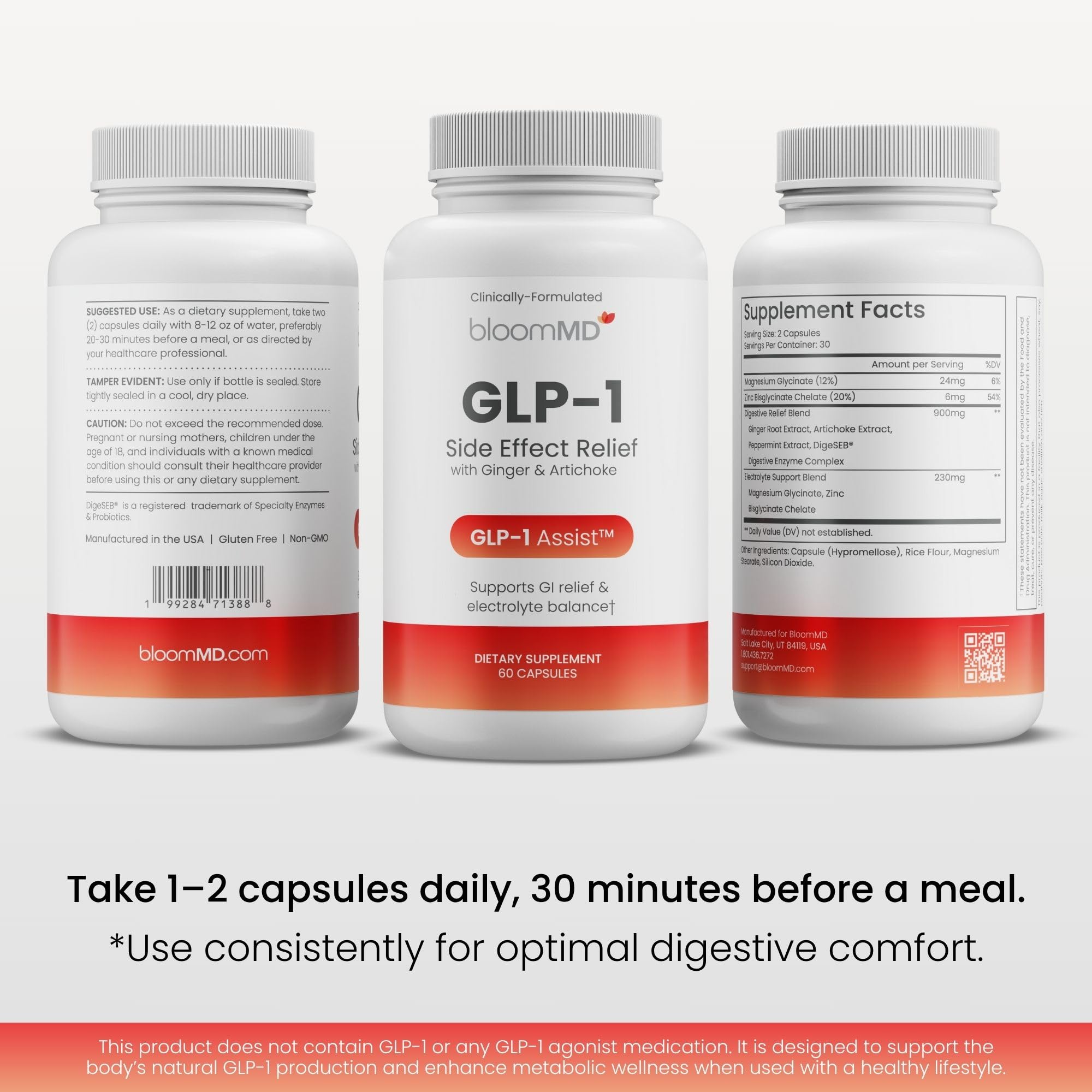 Vitamin B12 inclusion in BloomMD GLP-1 Relief for energy support