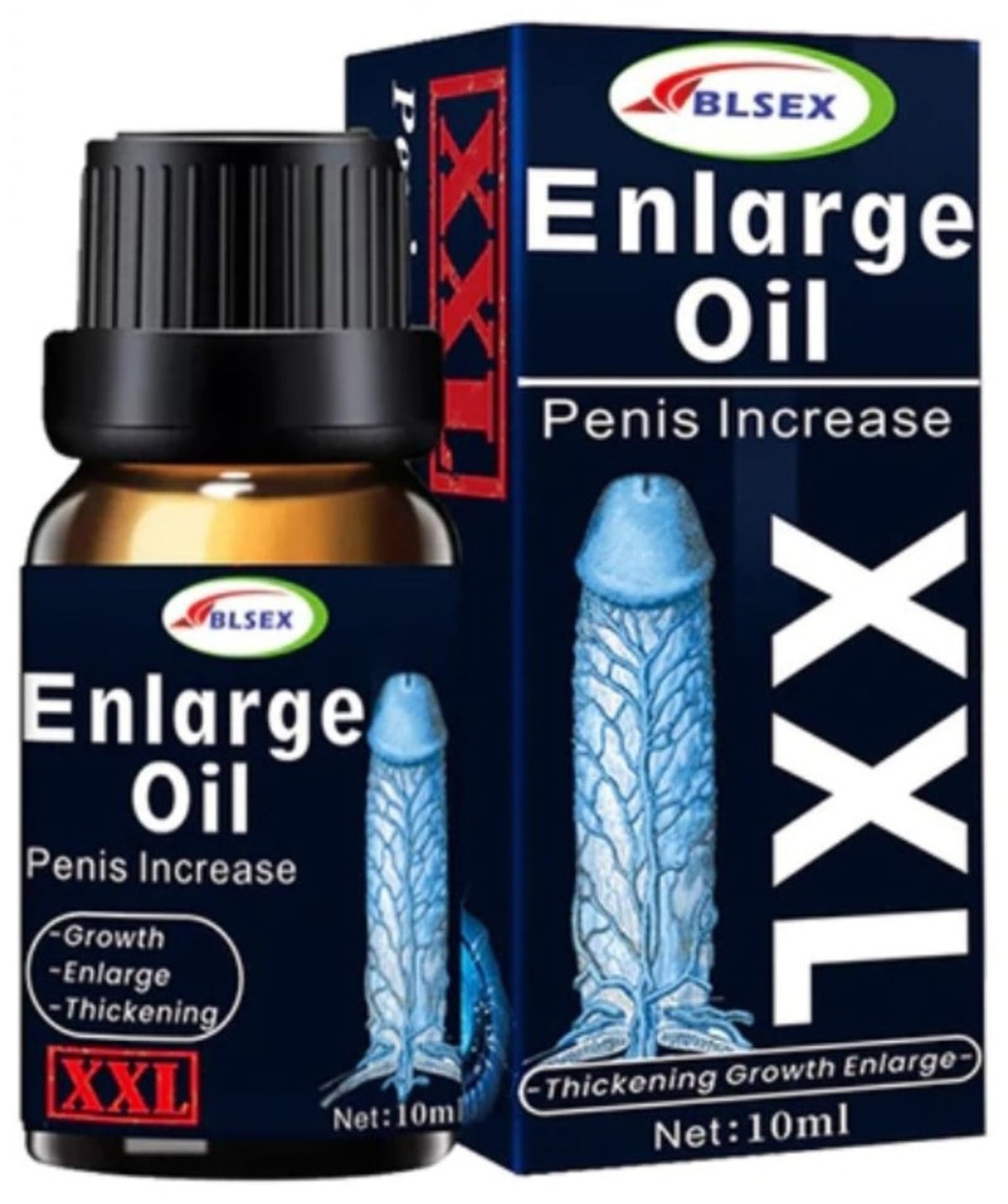 BLSEX Men’s Herbal Enlarge Oil bottle for precise massage application