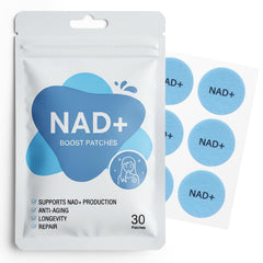 Blue Fresh NA D Patch applied to the arm for discreet wellness support.