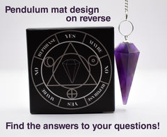Blue Moon Pup hand-cut amethyst pendulum with natural facets for smooth, intuitive movement.
