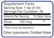 Blue Ridge Silver bottle pour showing 25 ppm colloidal silver for daily immune support.