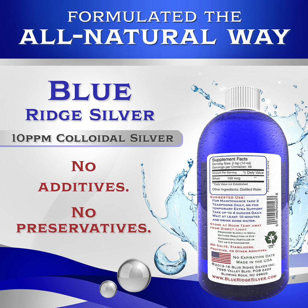 Blue Ridge Silver small-batch craftsmanship shown on packaging