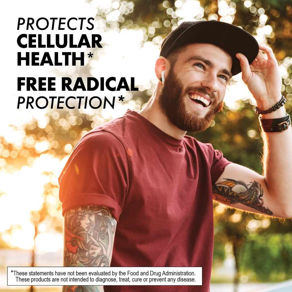 BlueBonnet Alpha Lipoic Acid amber glass bottle preserves potency.