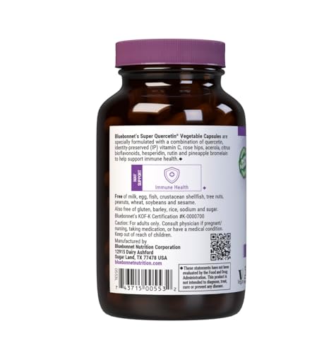 Bluebonnet BB-553 ingredient blend panel highlights vitamin C and bioflavonoids