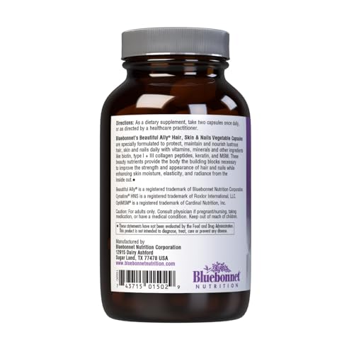 BlueBonnet Beautiful Ally collagen-type-i-iii close-up highlights hydrolyzed collagen