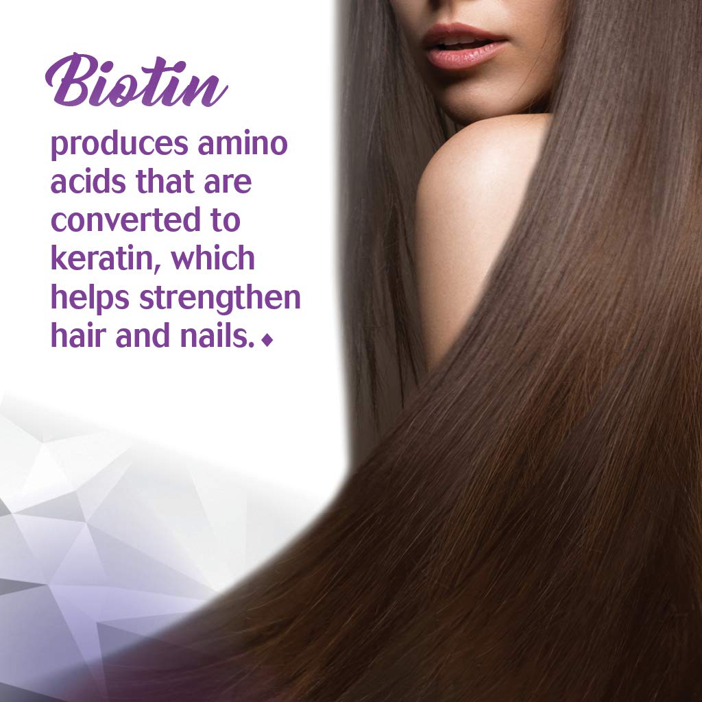 Kosher certification emblem visible on BlueBonnet Beautiful Ally Biotin label