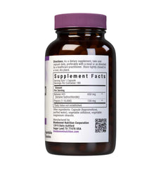 BlueBonnet Betaine HCI Plus Pepsin capsules closeup label highlights potency for digestion.