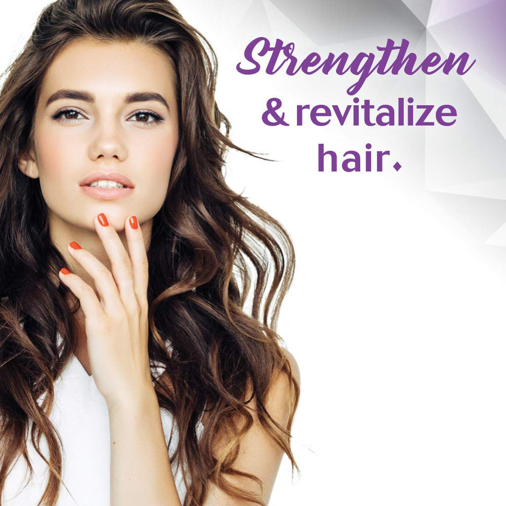 Bluebonnet amino acids and ingredients support healthy hair appearance.