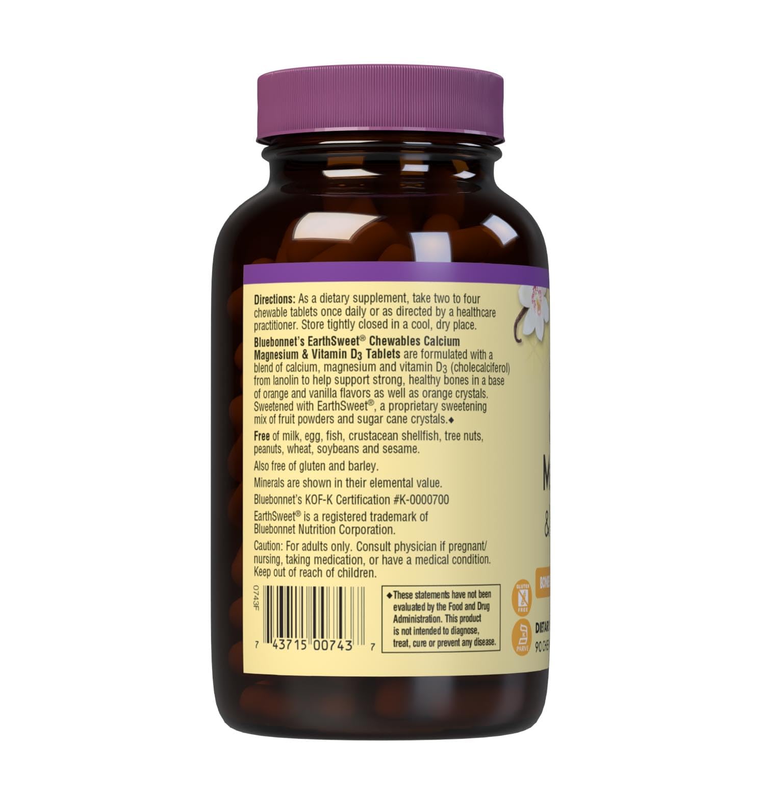 BlueBonnet orange-vanilla chewables simplify supplement routine.