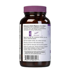 BlueBonnet calcium magnesium zinc plus vitamin d3 front packaging highlights gluten-free, dairy-free formula.