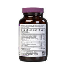 Bluebonnet CellularActive bottle back displaying full B vitamin spectrum and coenzyme forms.