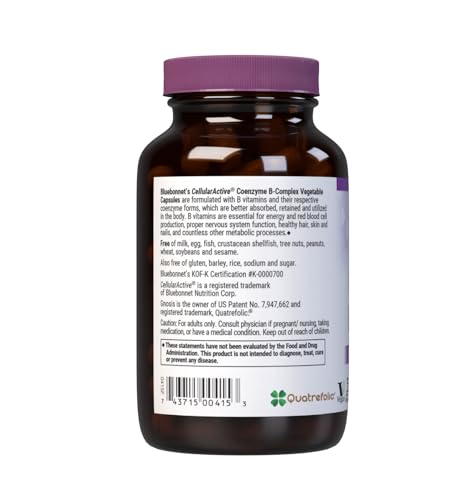 Bluebonnet CellularActive capsules close-up highlighting plant-based capsules for easy absorption.