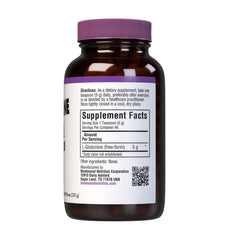 Bluebonnet L-Glutamine powder scoop highlights 46 servings for consistent training.