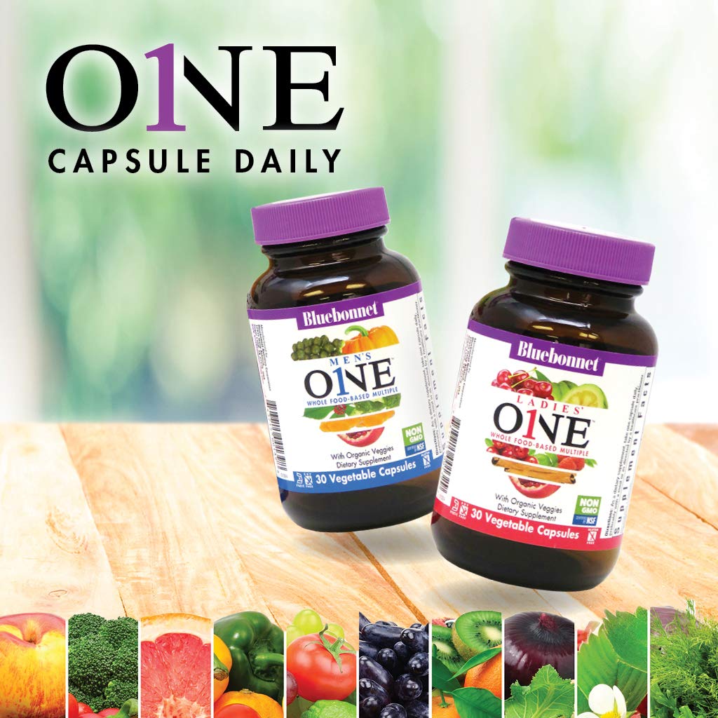 Bluebonnet Ladies One Vegetable Capsule coenzyme B vitamins for improved energy support.