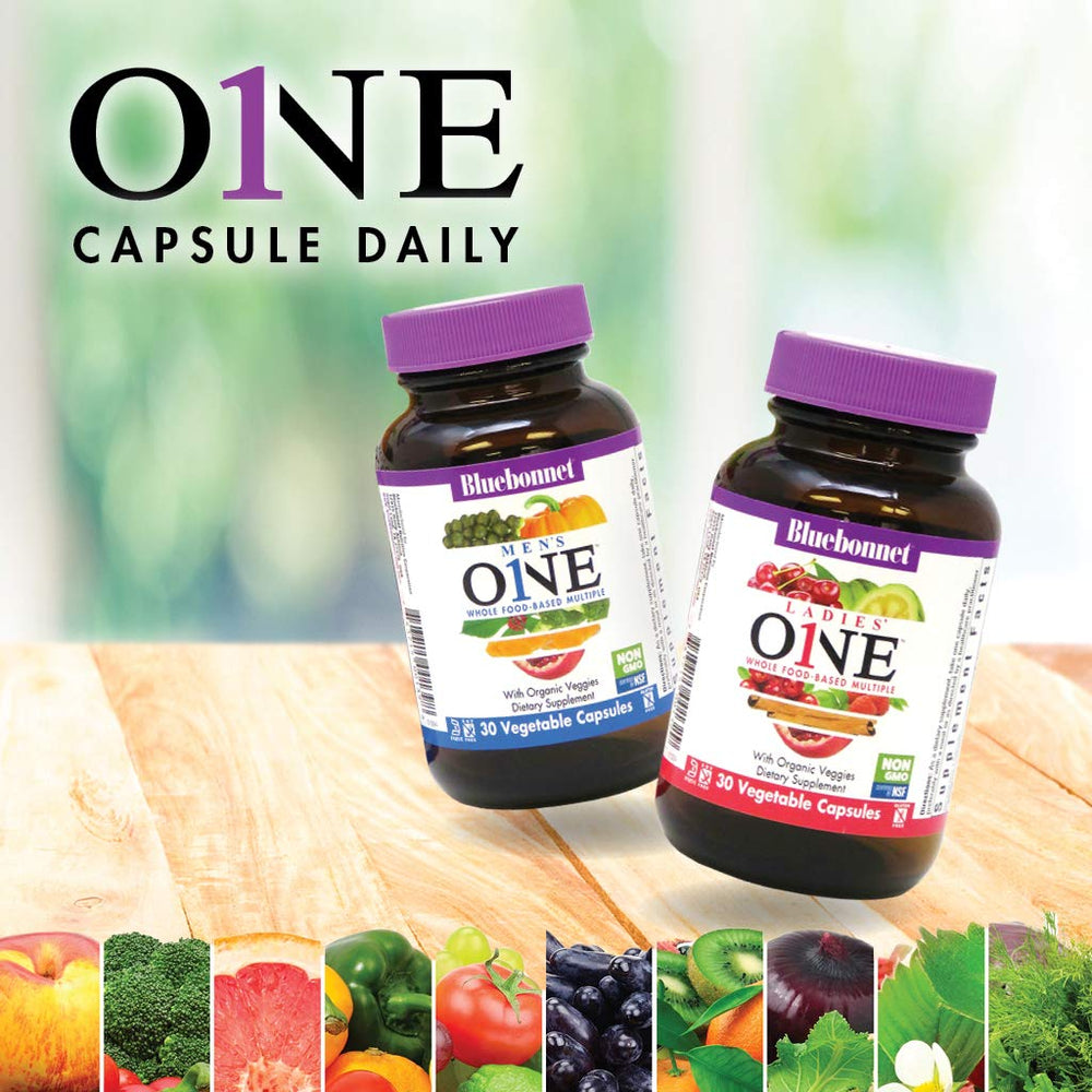 Bluebonnet Ladies One Vegetable Capsule coenzyme B vitamins for improved energy support.