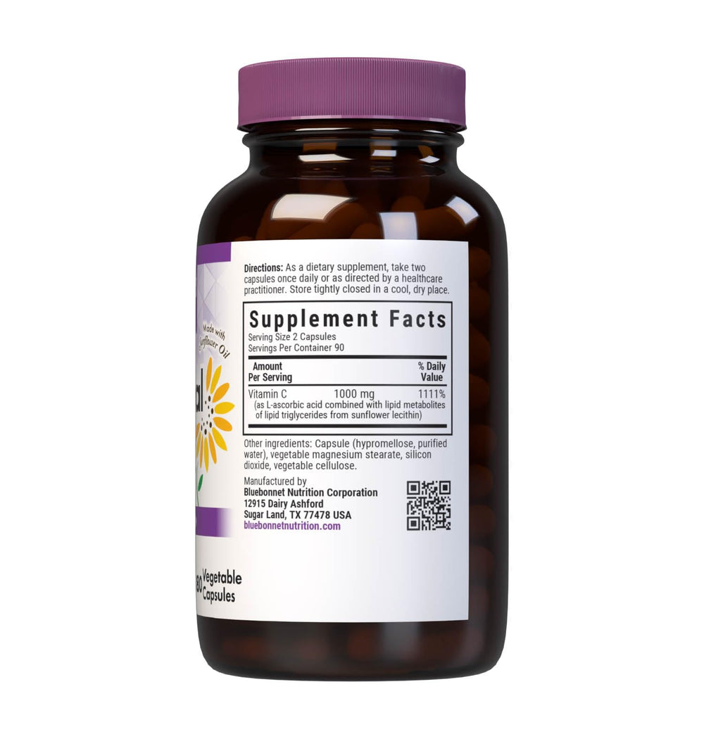 BlueBonnet Liposomal Vitamin C capsules shown for convenient daily use.