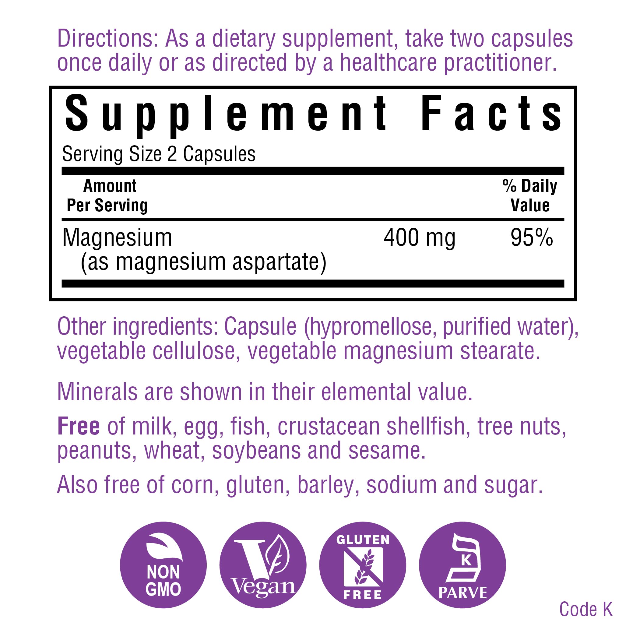 BlueBonnet Magnesium 400 mg pour showing easy daily dosing