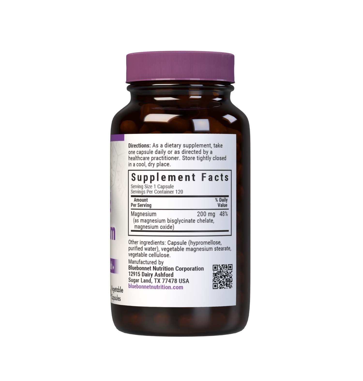 BlueBonnet magnesium bisglycinate and oxide capsules for gentle daily support.