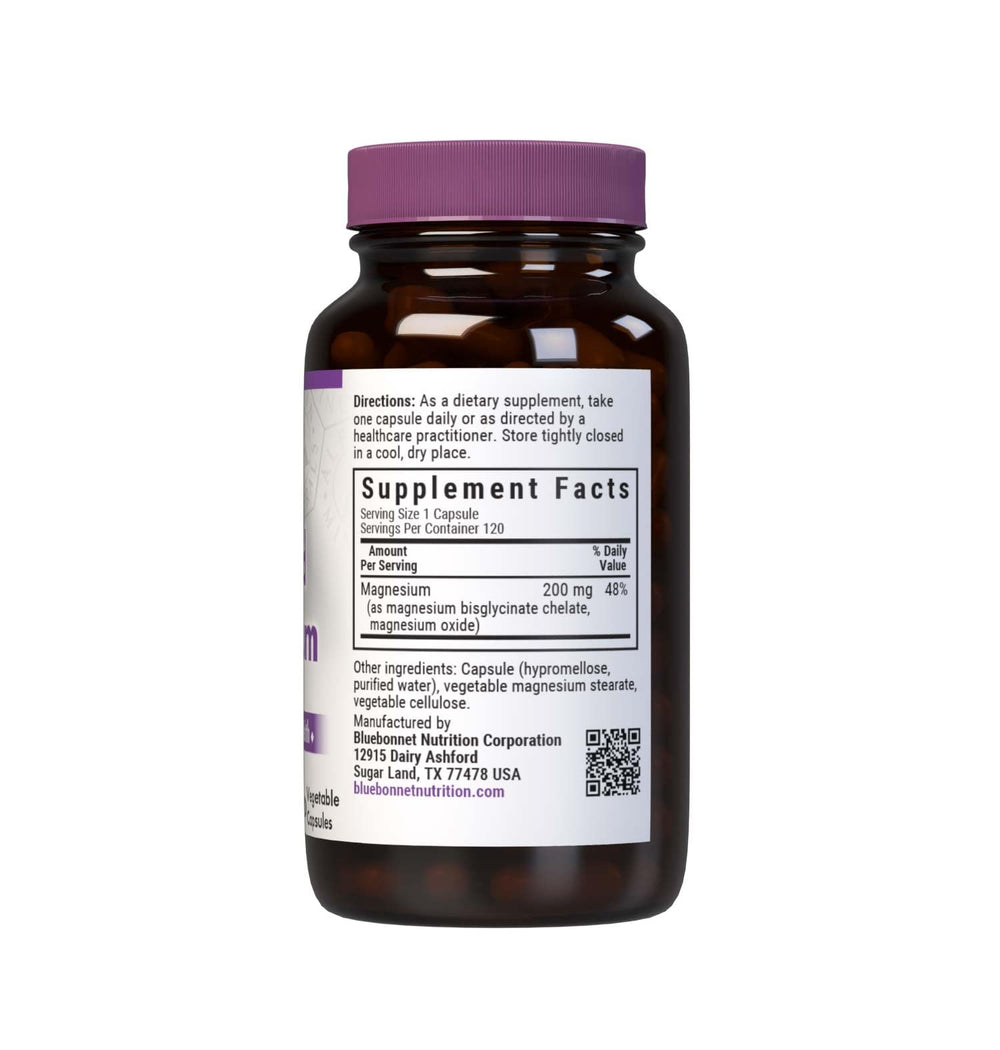 BlueBonnet magnesium bisglycinate and oxide capsules for gentle daily support.