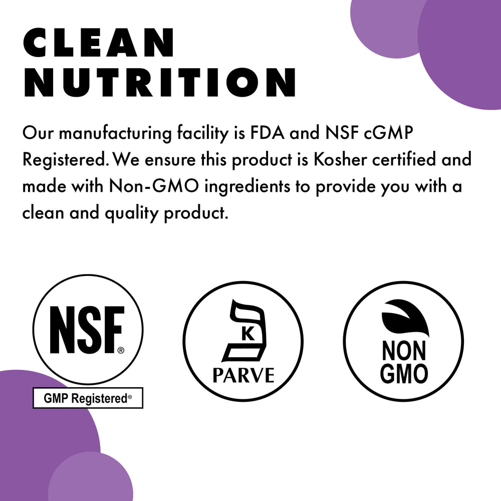 BlueBonnet Magtein vegan certification symbol on packaging.