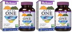 BlueBonnet Mens' One 40+ bottle front showing daily energy support and nutrition.