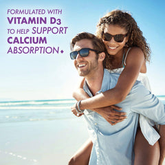Bluebonnet Milk-Free Calcium softgels label closeup shows gluten-free and dairy-free formulation.