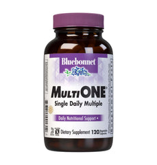 BlueBonnet Multi One bottle pour, convenient daily multivitamin for busy mornings.