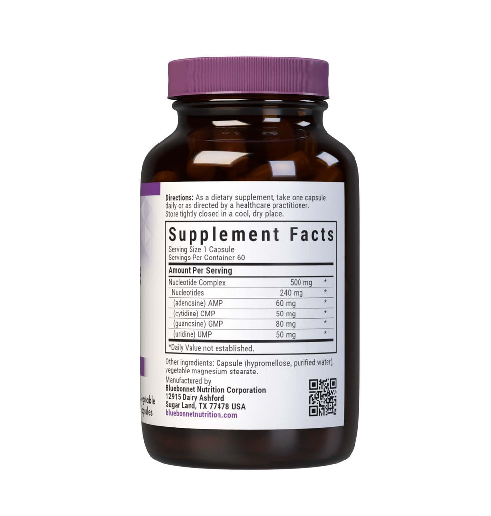 BlueBonnet Nucleotide Complex ingredients panel shows Torula yeast-derived nucleotides.