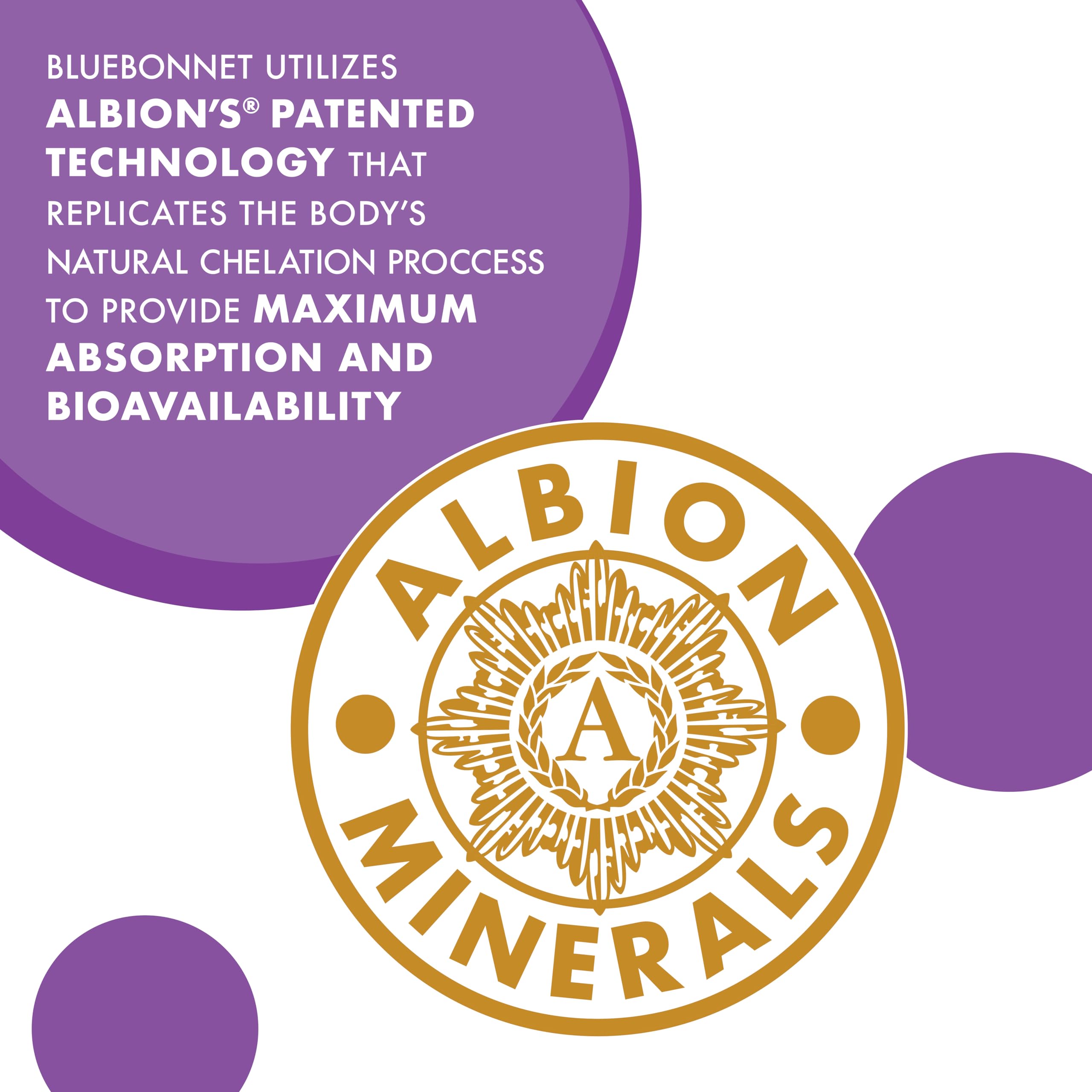 BlueBonnet Albion magnesium capsule scene highlighting daily stress support.