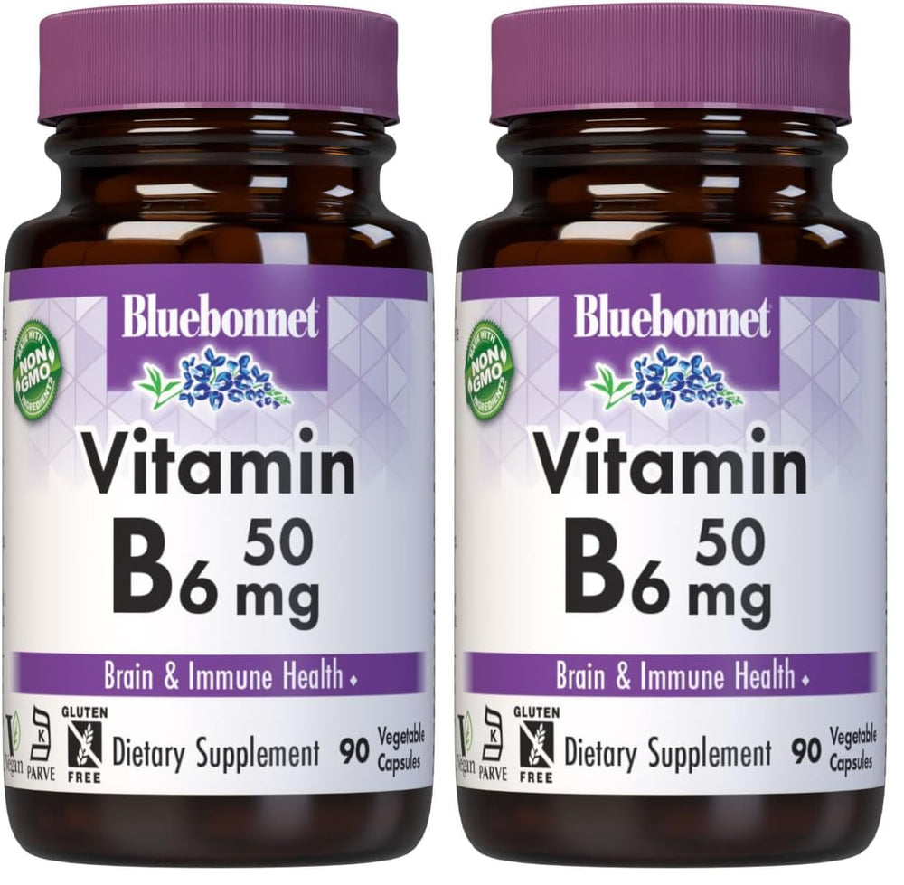 BlueBonnet Nutrition Vitamin B6 bottle for daily energy support