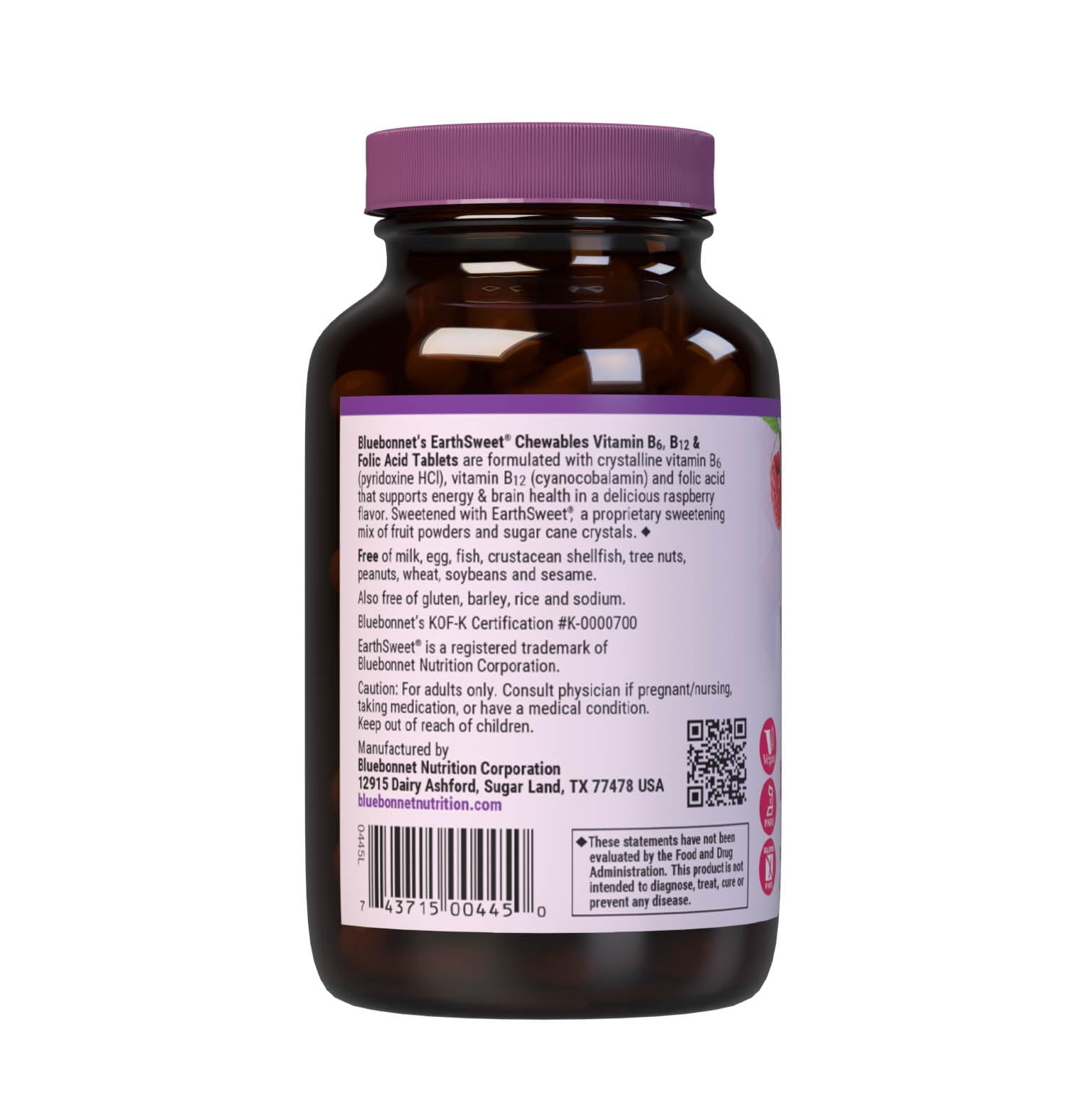 Two-pack BlueBonnet vegan supplement with allergen-free formulation for convenient use